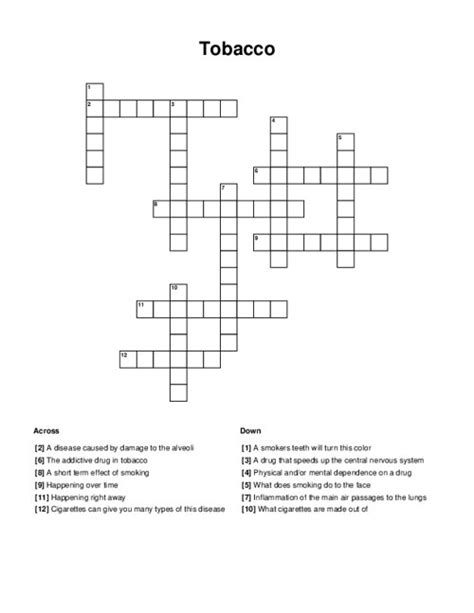 tobacco kiln crossword answer.